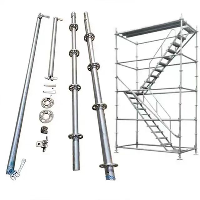 Q235 GALVANIZED SCAFFOLD RINGLOCK ALUMINUM SCAFFOLD PLATFORM CONSTRUCTION ALL ROUND LAYHER SCAFFOLDING SYSTEM FOR SALE
